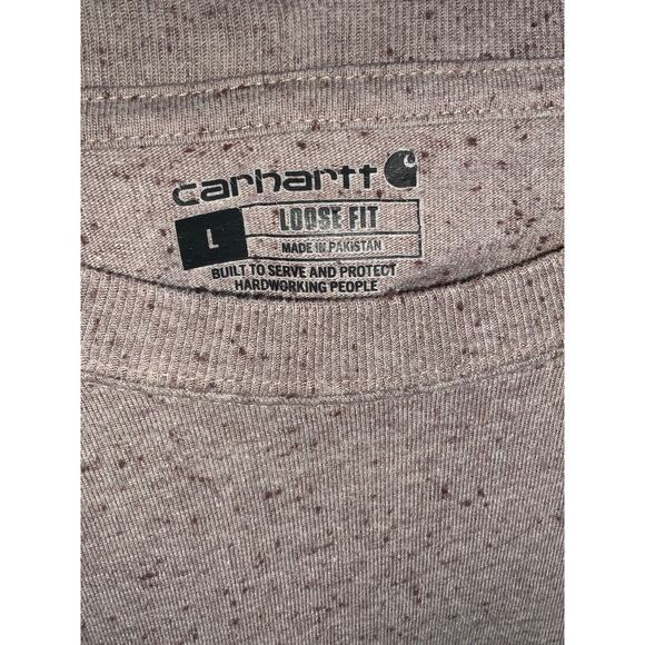 Carhartt Purple Speckled Short Sleeve Pocket Tee - L - Picture 2 of 4